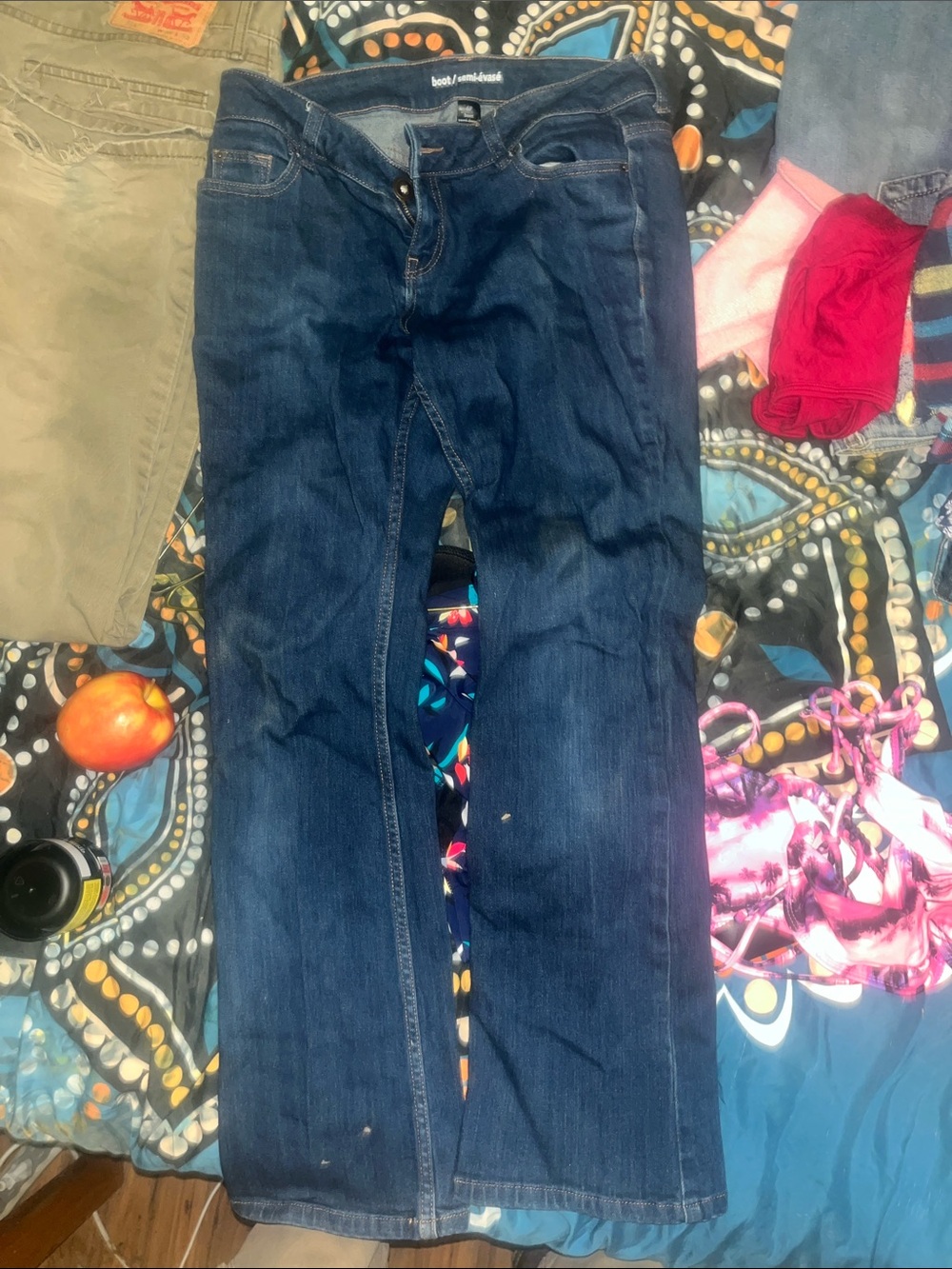 George Dark Blue Boot-Cut Jeans